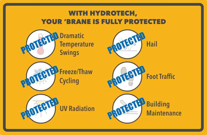 With Hydrotech, your 'brane is fully protected